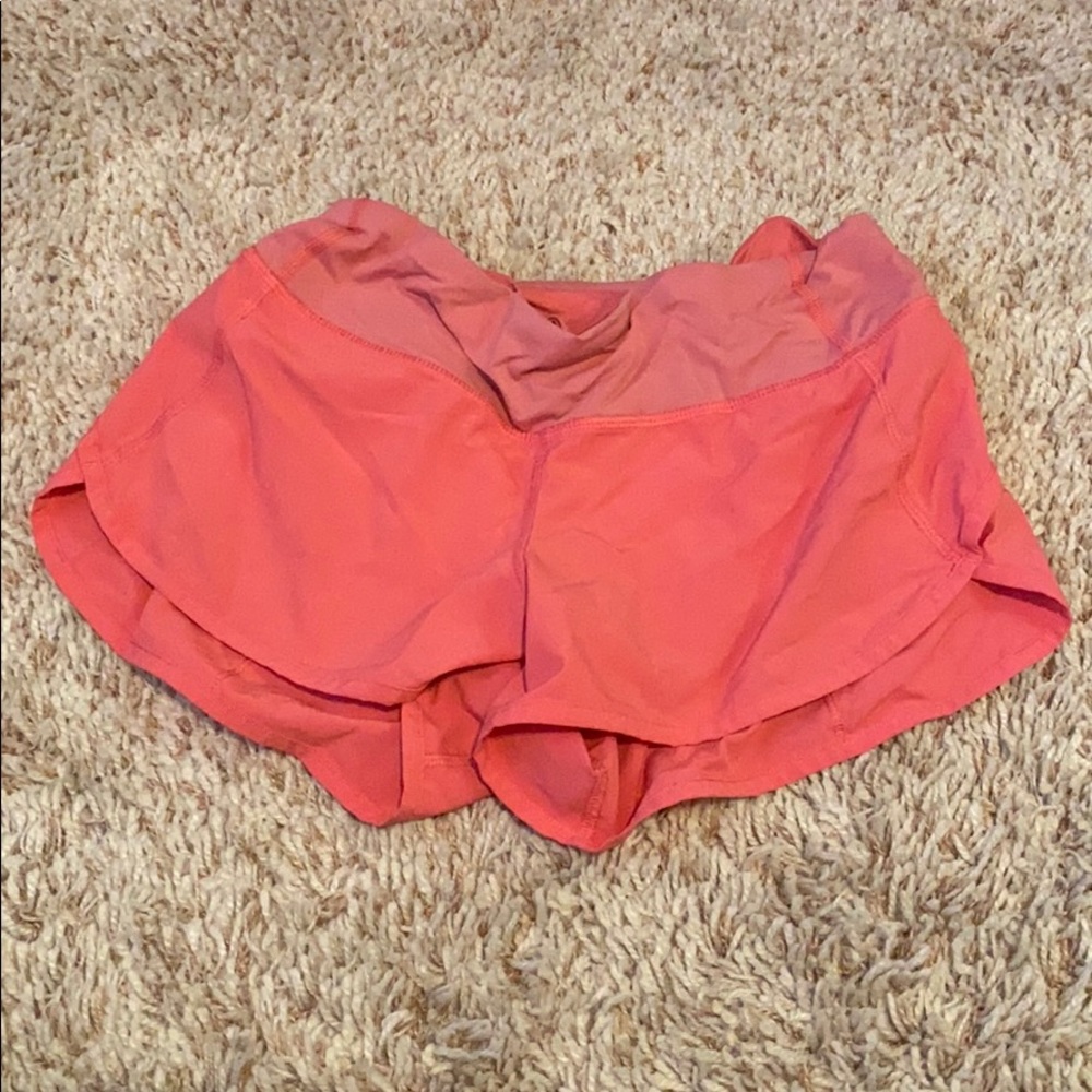 Bubble gum pink lululemon shorts